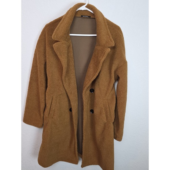 BTFBM Jackets & Blazers - BTFBM Women's Winter Faux Fur Coats Long Sleeve Fuzzy Fleece Outerwear XL